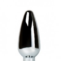 Metal Vibrating Anal Plug 4.5'', 10 Speeds Remote Control